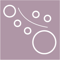 Research Culture Graphic of circles on a pink background